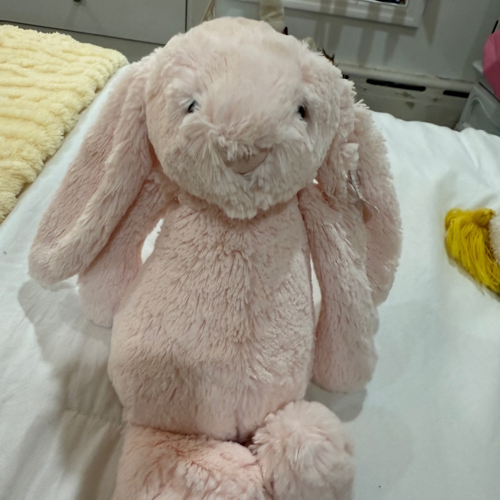 jellycat bashful pink rattle bunny